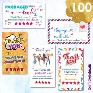 100 Thank You Cards